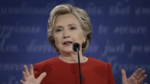 Hillary Clinton durante un discurso Hillary Clinton durante un discurso