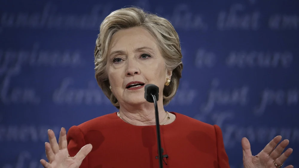 Hillary Clinton durante un discurso