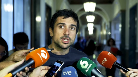 Ramón Espinar ante los medios Ramón Espinar