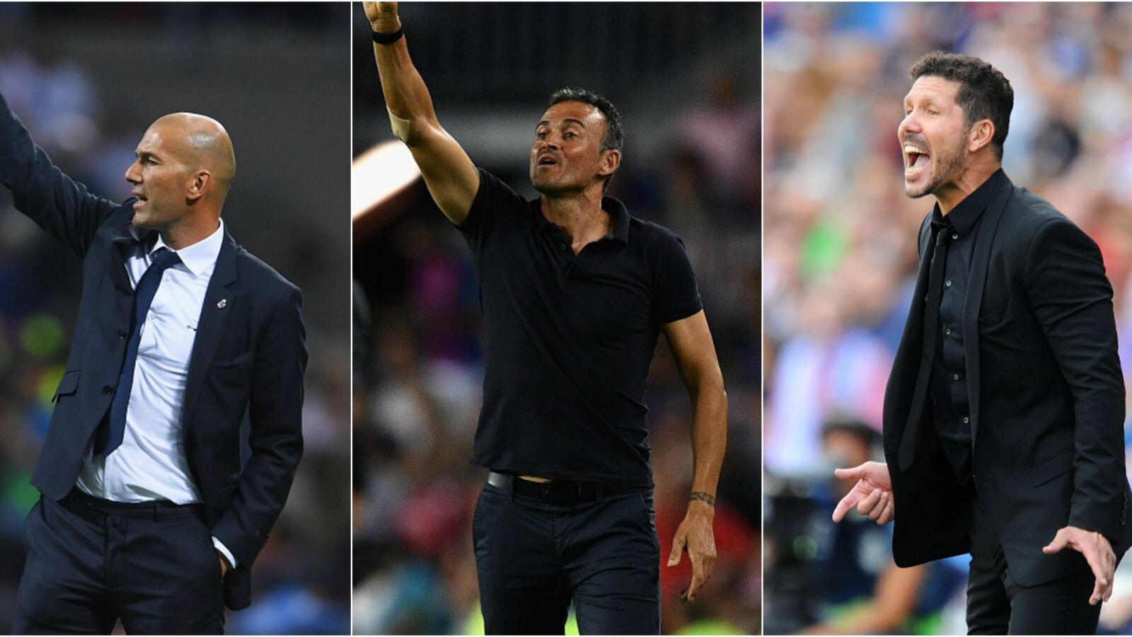 Zidane, Luis Enrique y Simeone