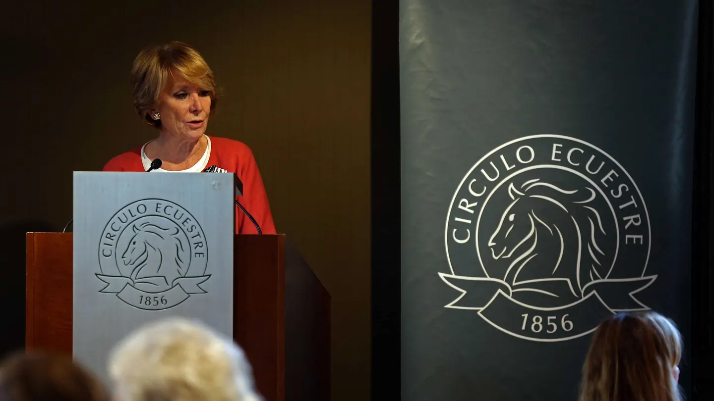 La portavoz del PP en el Ayuntamiento de Madrid, Esperanza Aguirre, durante su intervención La portavoz del PP en el Ayuntamiento de Madrid, Esperanza Aguirre, durante su intervención