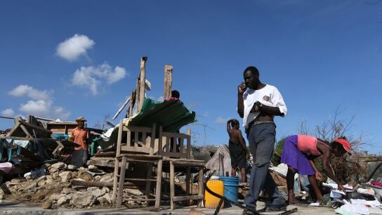 Destrozos causados por el hurac&aacute;n Matthew