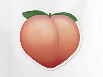 El antiguo emoji del melocotón de Apple El antiguo emoji del melocotón de Apple
