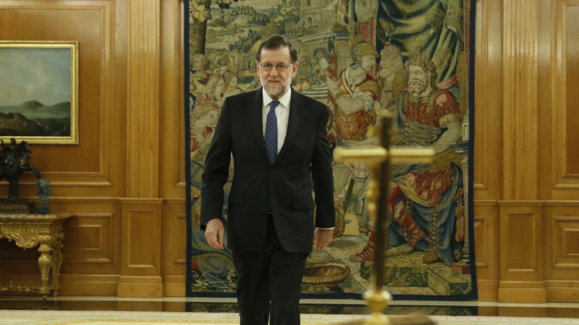 Mariano Rajoy antes de jurar su cargo
