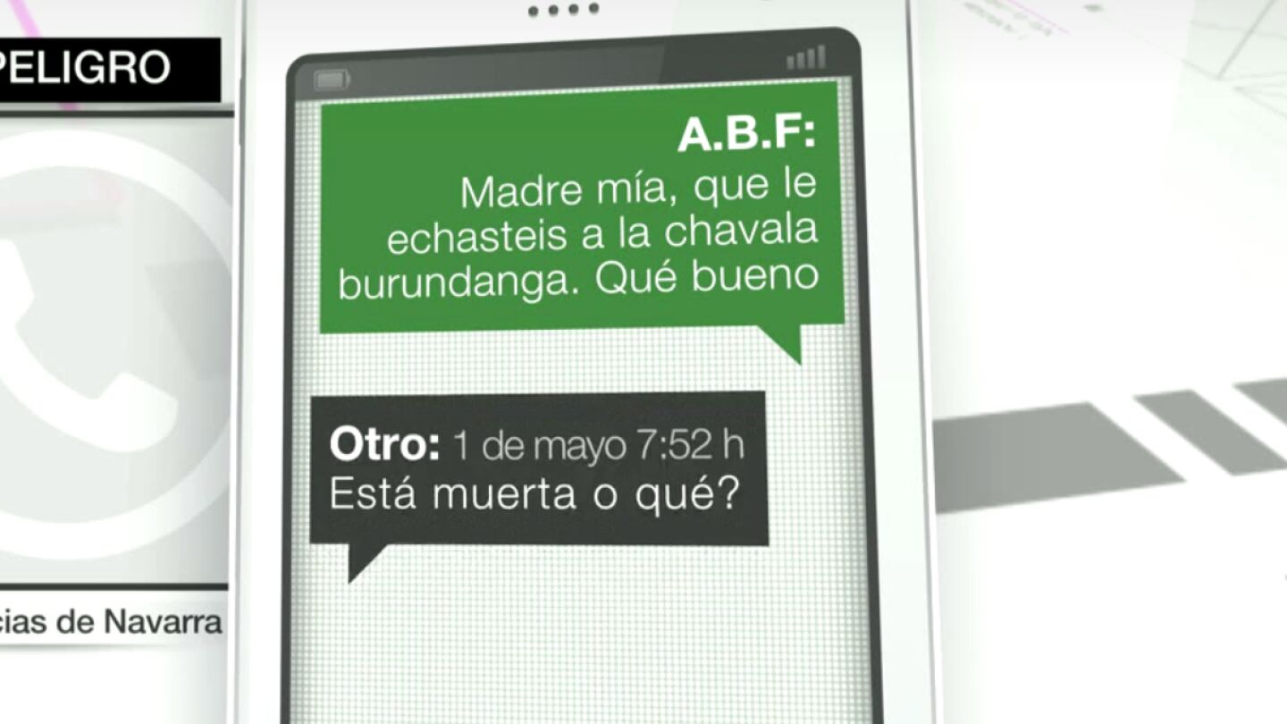 Mensajes en uno de los grupos de Whatsapp de los presuntos violadores de Pozoblanco y San Ferm&iacute;n
