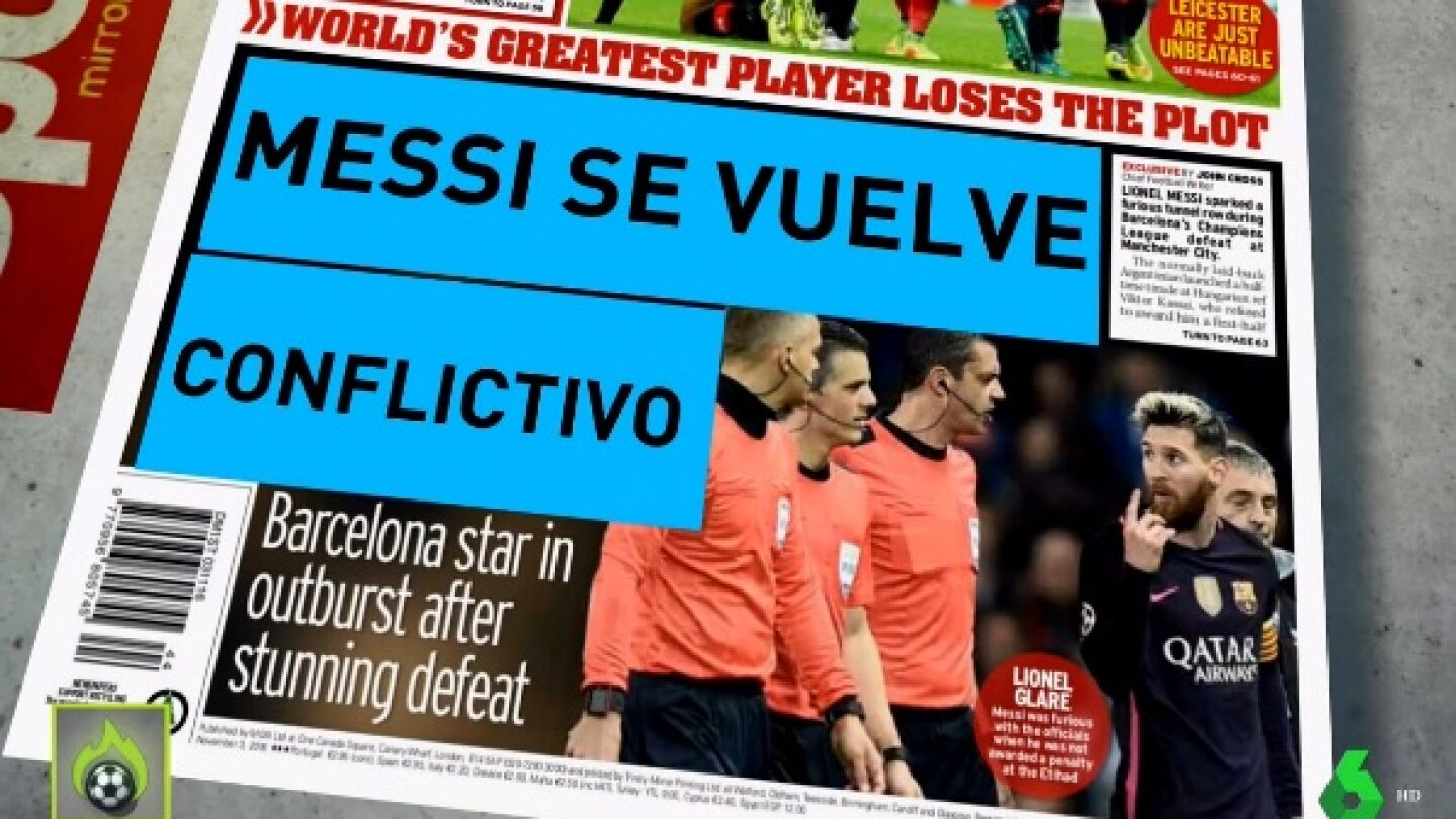 Los medios ingleses hablan sobre el incidente de Messi con Mikel Arteta