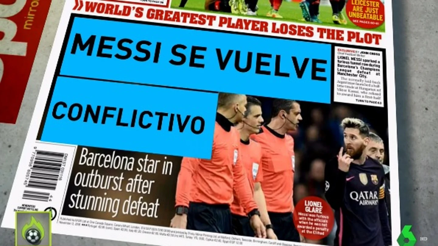 Los medios ingleses hablan sobre el incidente de Messi con Mikel Arteta Los medios ingleses hablan sobre el incidente de Messi con Mikel Arteta