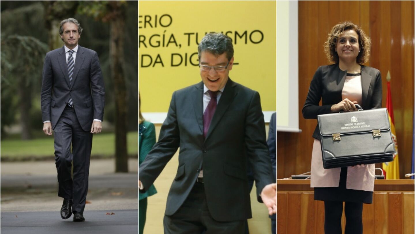 &Iacute;&ntilde;igo de la Serna, &Aacute;lvaro Nadal y Dolors Montserrat