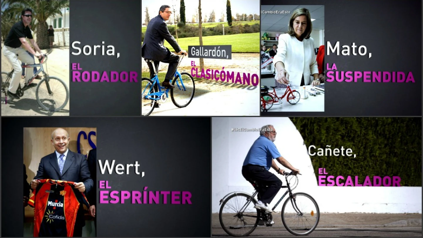 El ciclismo, deporte favorito de Rajoy y la mejor forma de explicar las bajas de ministros como Gallardón, Mato o Soria El ciclismo, deporte favorito de Rajoy y la mejor forma de explicar las bajas de ministros como Gallardón, Mato o Soria