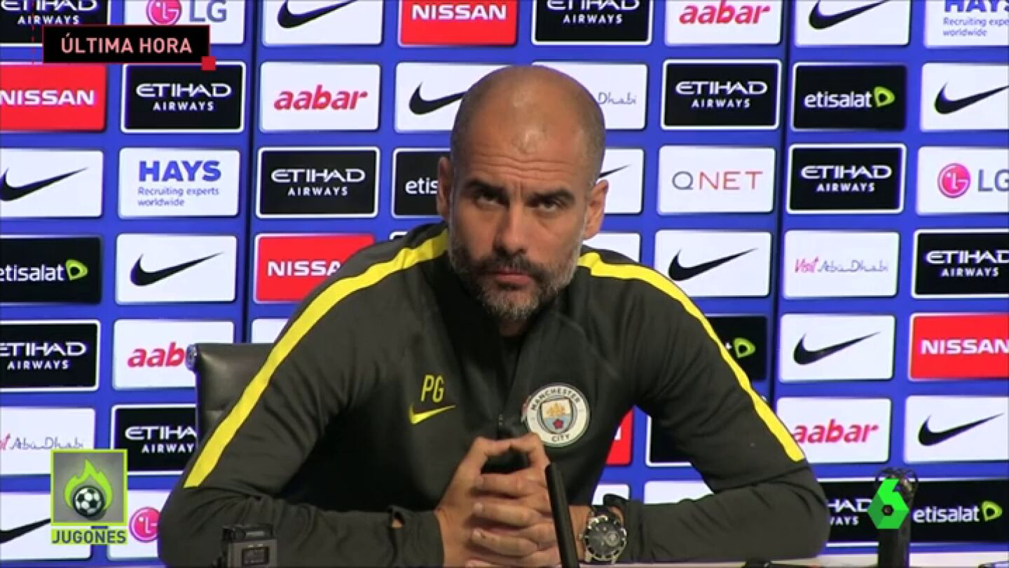 Frame 0.0 de: Guardiola, sobre la bronca en el t&uacute;nel del Etihad: "Es imposible que hubiera un conflicto entre Arteta y Messi"
