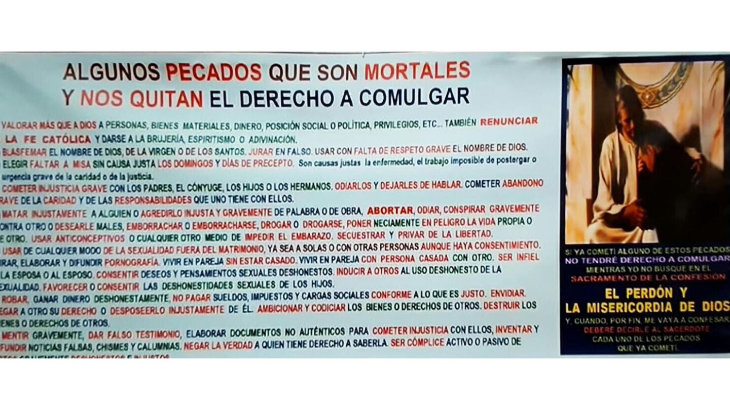 La pancarta de la pol&eacute;mica en Viveros