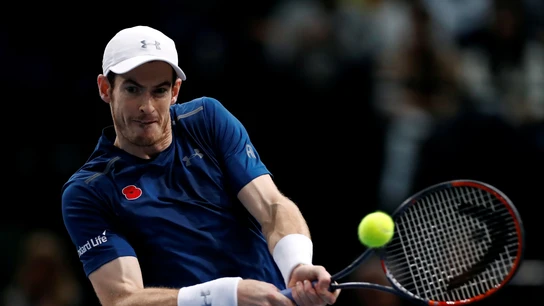 Andy Murray, en su partido ante Berdych Andy Murray, en su partido ante Berdych