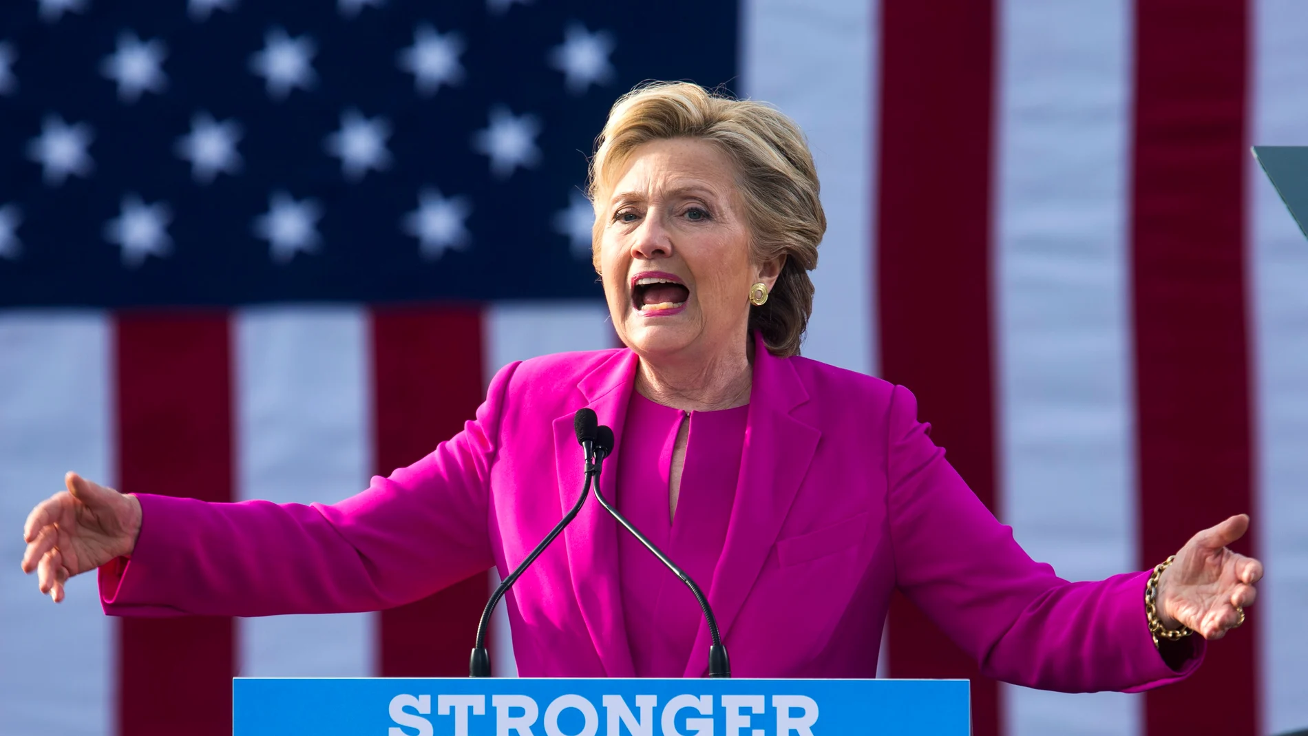 La candidata demócrata para la presidencia de Estados Unidos, Hillary Clinton durante un acto de campaña electoral en Carolina del Norte (EE.UU.)