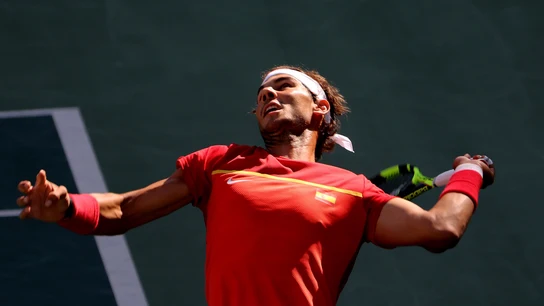 Rafa Nadal durante un torneo Rafa Nadal durante un torneo
