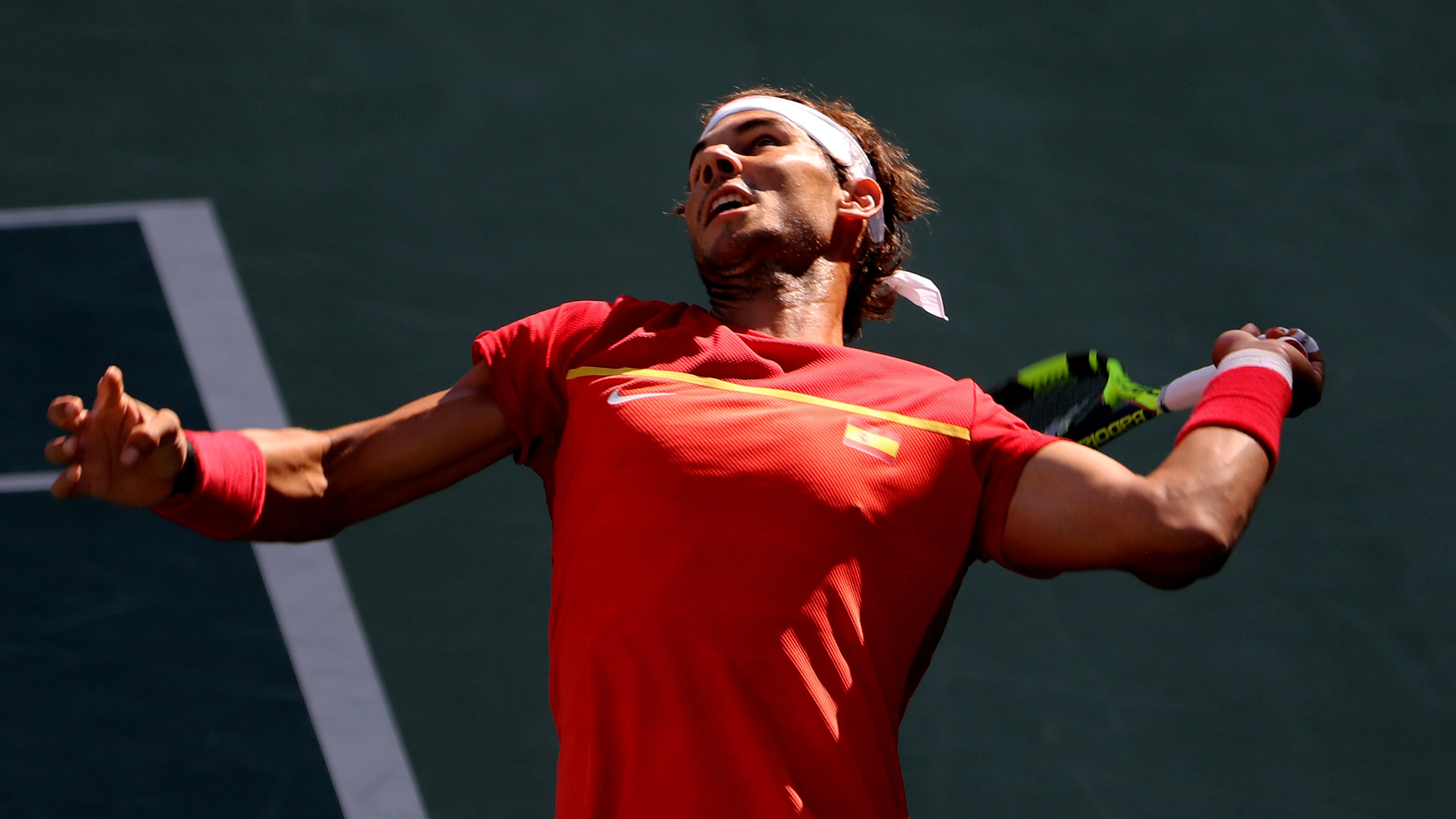 Rafa Nadal durante un torneo Rafa Nadal durante un torneo
