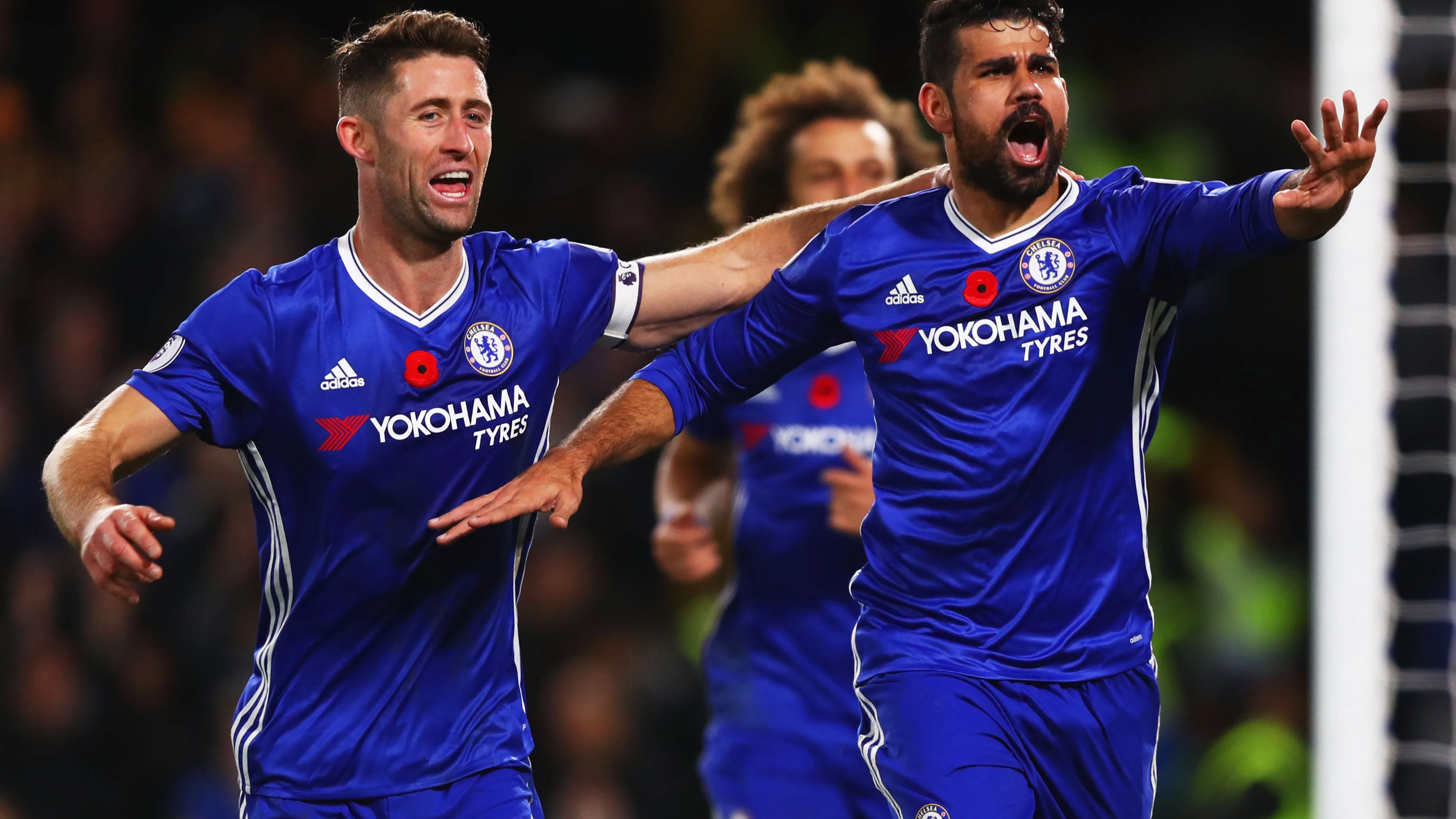 Diego Costa celebra uno de sus goles con el Chelsea