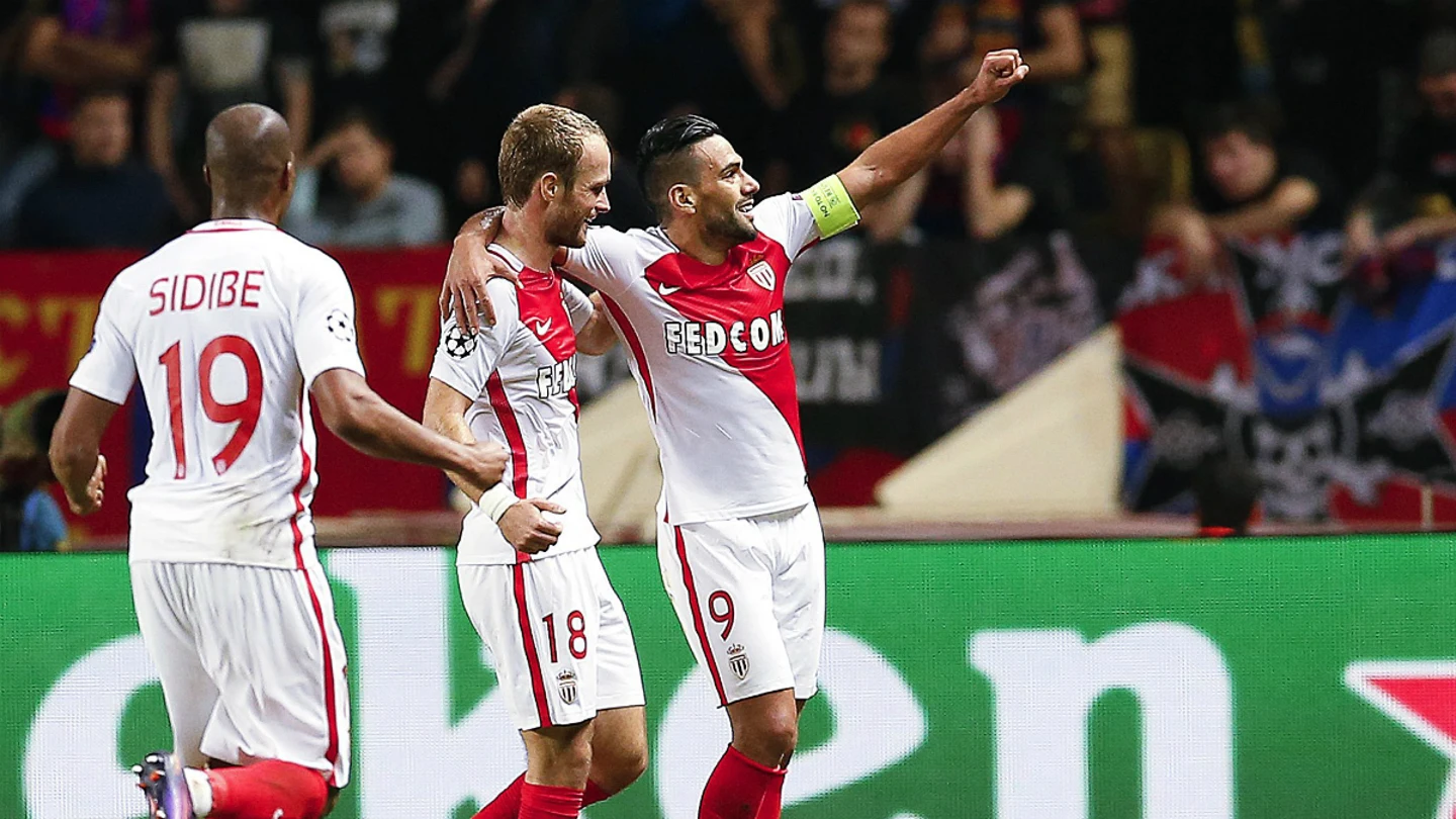 Falcao celebra un gol Falcao celebra un gol