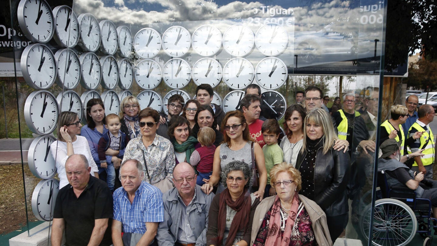 Monumento homenaje a las v&iacute;ctimas del accidente de Metro de Valencia