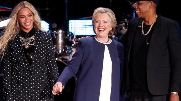 Beyonce y Jay Z protagonizan un concierto en apoyo a Clinton