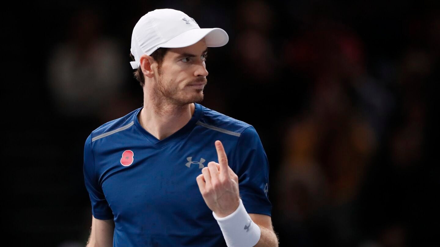 Andy Murray celebra su n&uacute;mero 1 en la ATP ganando la final del Masters 1000 de Paris-Bercy 