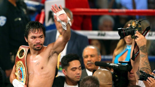 Pacquiao, con su t&iacute;tulo