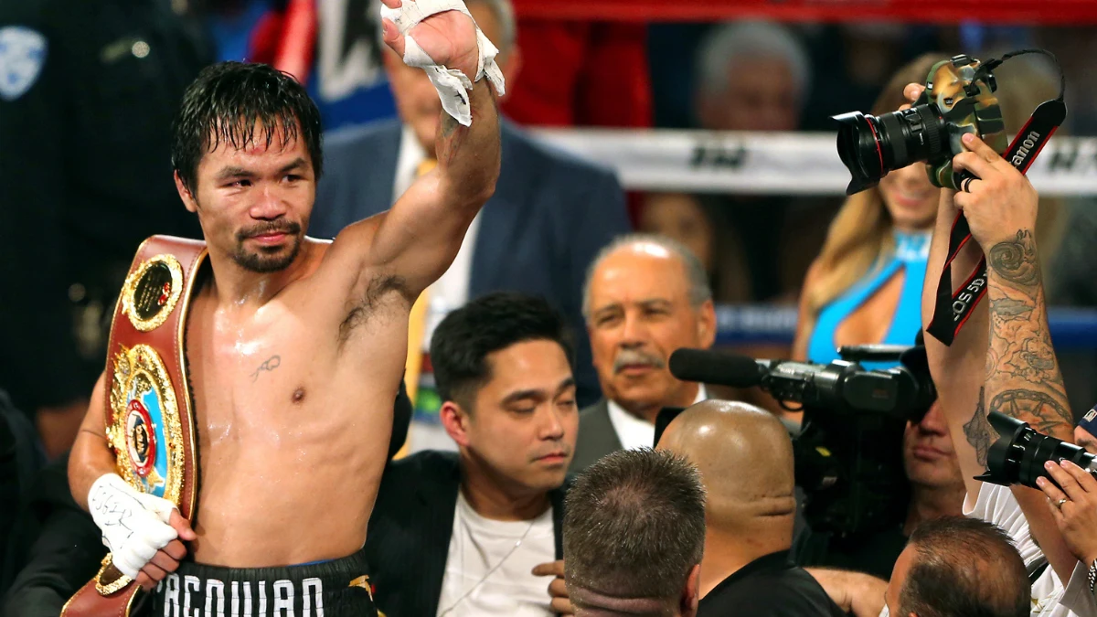 Pacquiao, con su título Pacquiao, con su título