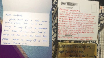 Cartas intercambiadas entre dos vecinos sobre el ruido al practicar sexo