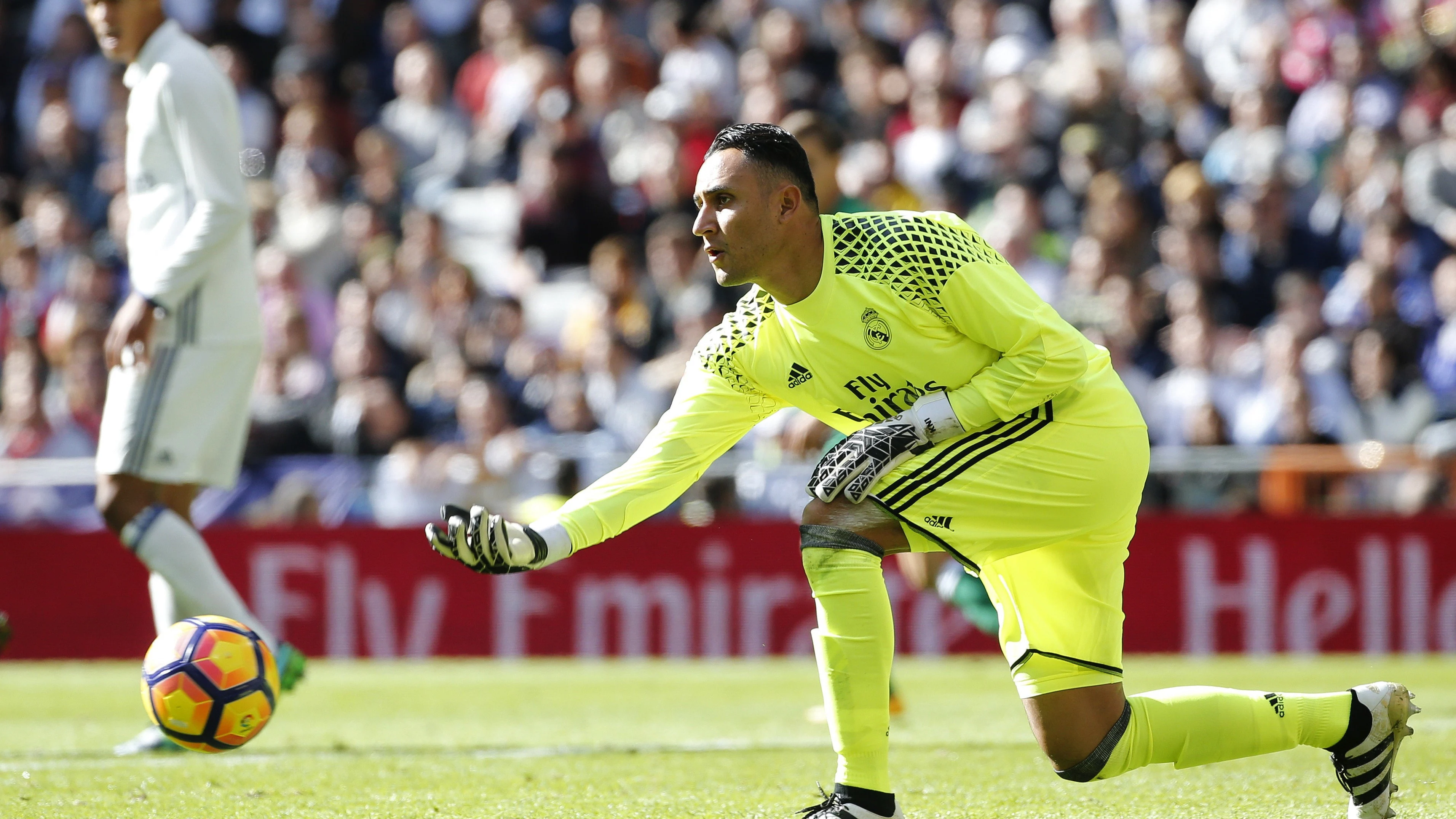 El portero costarricense Keylor Navas, durante un partido con el Real Madrid