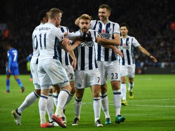 El WBA celebra un gol El WBA celebra un gol