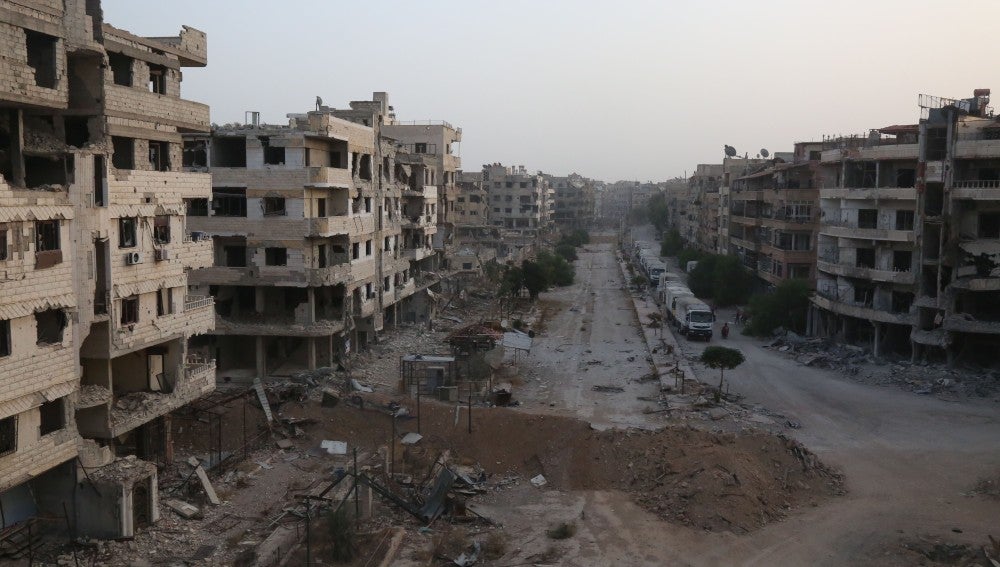 Ataques en Harasta, en Siria