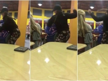 Una joven golpea a otro chico porque no le gusta su tono de llamada Una joven golpea a otro chico porque no le gusta su tono de llamada