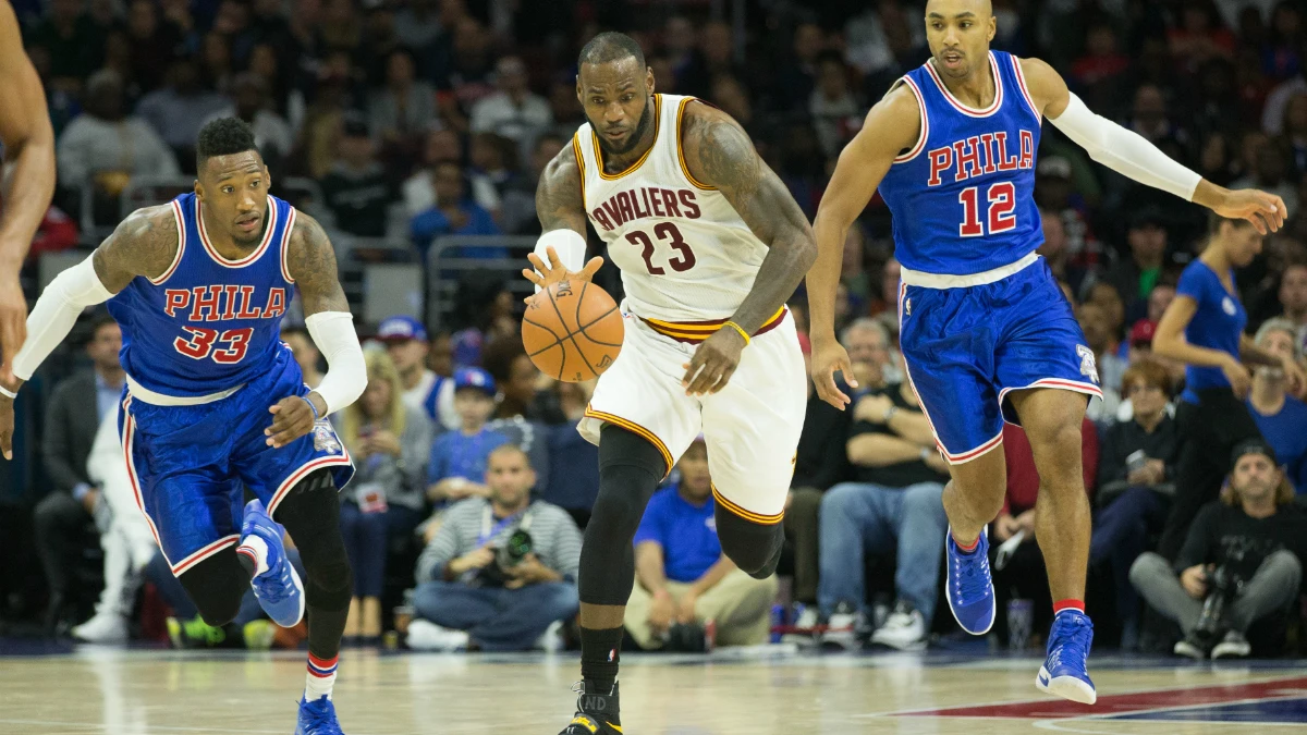 LeBron James, ante los 76ers