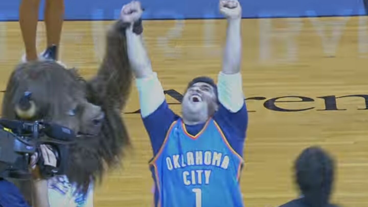 Un aficionado de los Oklahoma City Thunder gana 20 mil euros 