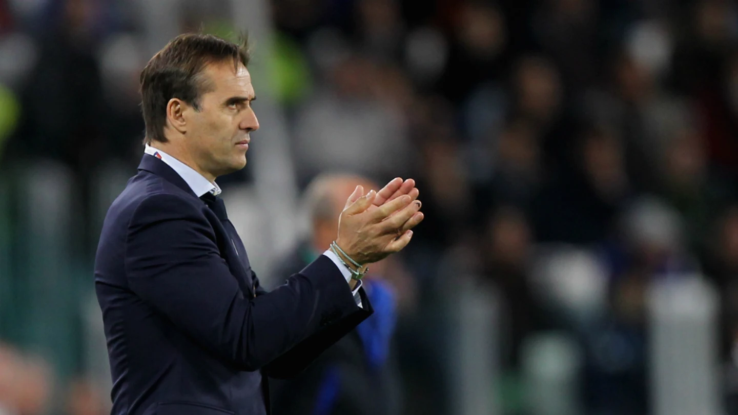 Lopetegui, en un partido con España Lopetegui, en un partido con España