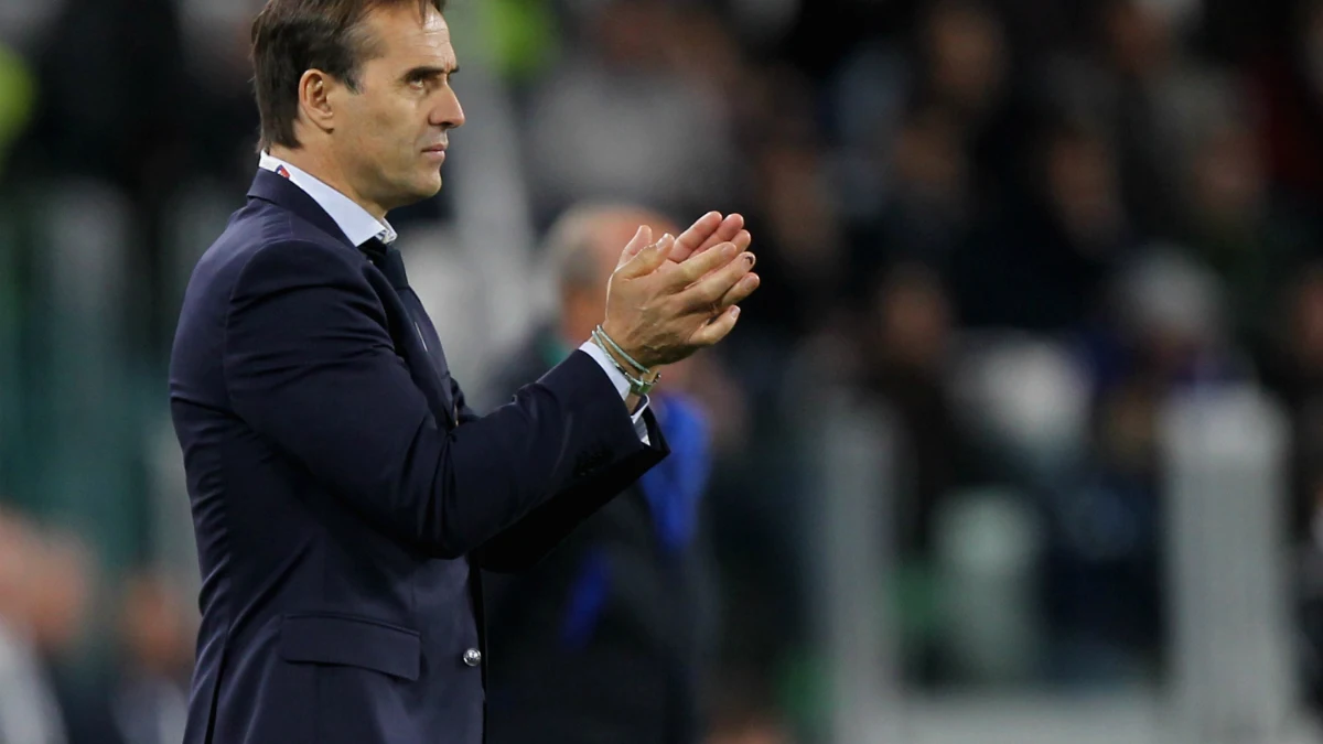 Lopetegui, en un partido con España