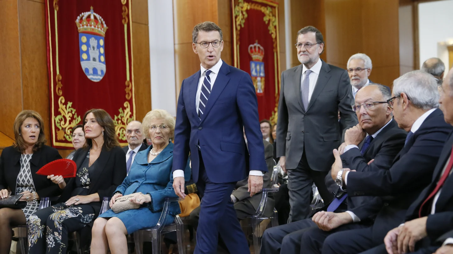 Alberto Núñez Feijóo, acompañado por el presidente del Gobierno, Mariano Rajoy Alberto Núñez Feijóo, acompañado por el presidente del Gobierno, Mariano Rajoy