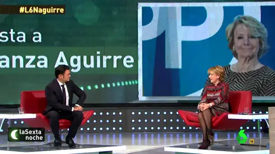 Esperanza Aguirre con Iñaki López Esperanza Aguirre con Iñaki López