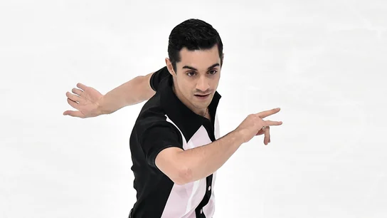 Javier Fernández, durante su ejercicio Javier Fernández, durante su ejercicio