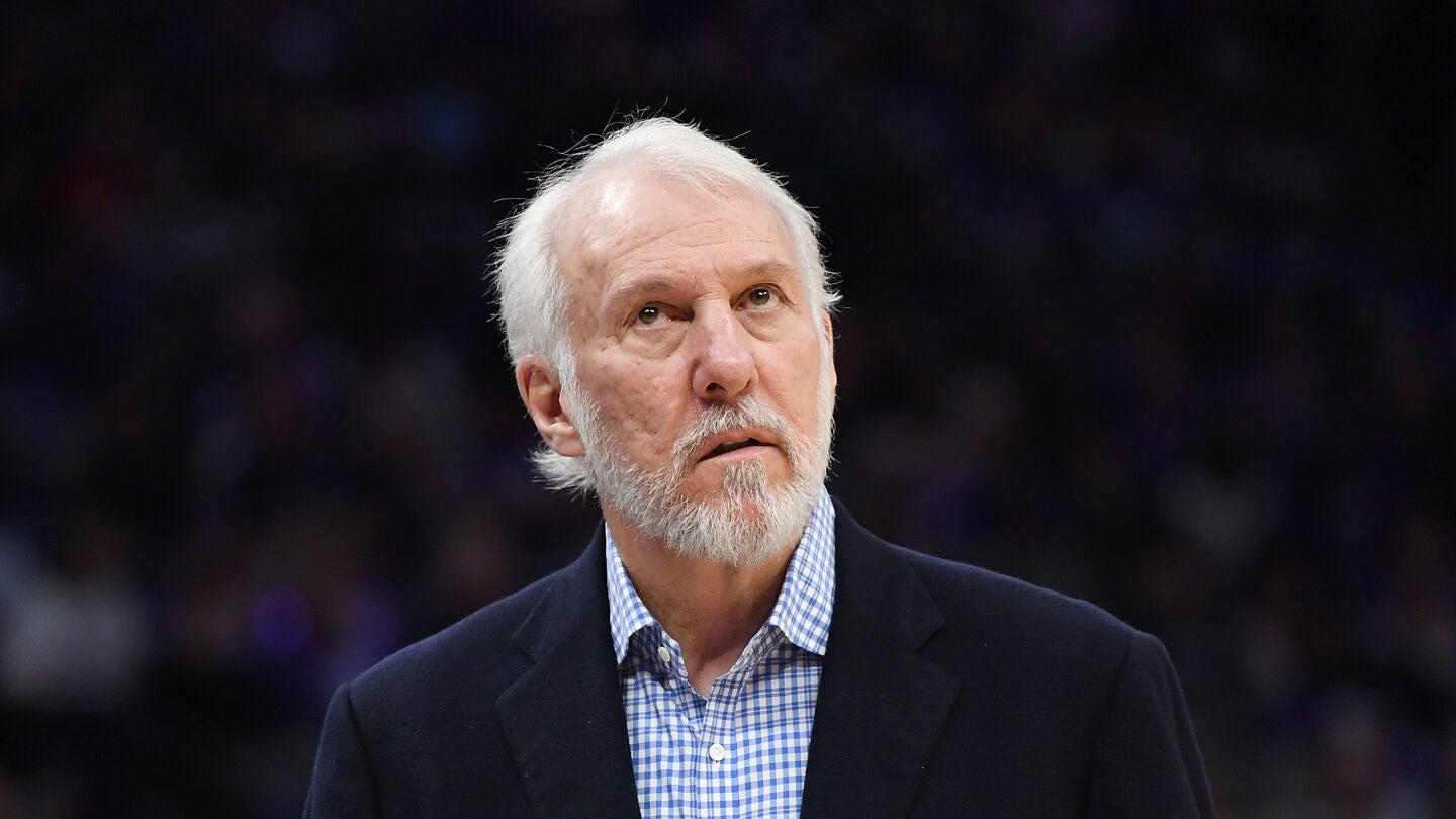 Gregg Popovich, durante un partido con los Spurs
