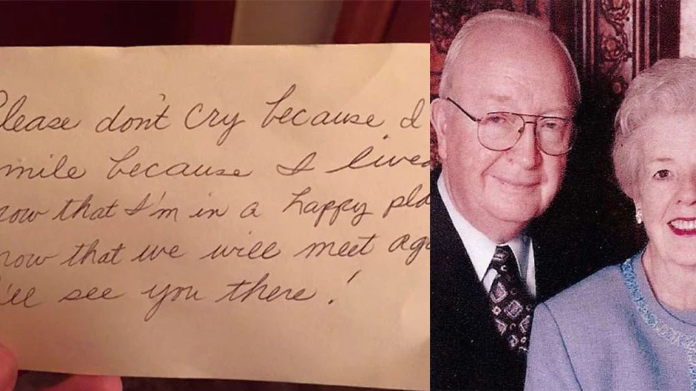 Imagen del matrimonio Ireland y la nota que dejó Billie Imagen del matrimonio Ireland y la nota que dejó Billie