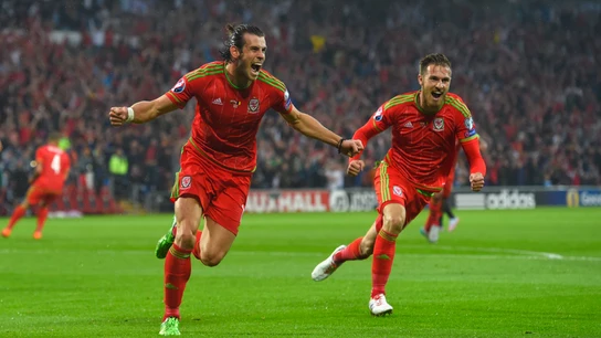 Gareth Bale celebra un gol Gareth Bale celebra un gol