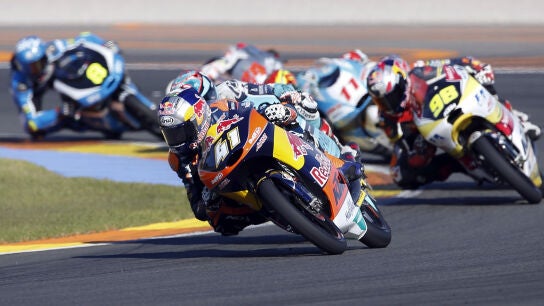 Binder, rondando durante el GP de Valencia