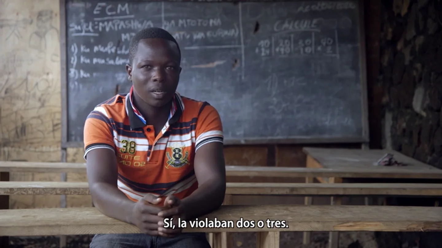 Frame 55.329061 de: Exniño soldado en el Congo: "Si encontrábamos a mujeres, las violábamos y luego las mataban" Frame 55.329061 de: Exniño soldado en el Congo: "Si encontrábamos a mujeres, las violábamos y luego las mataban"