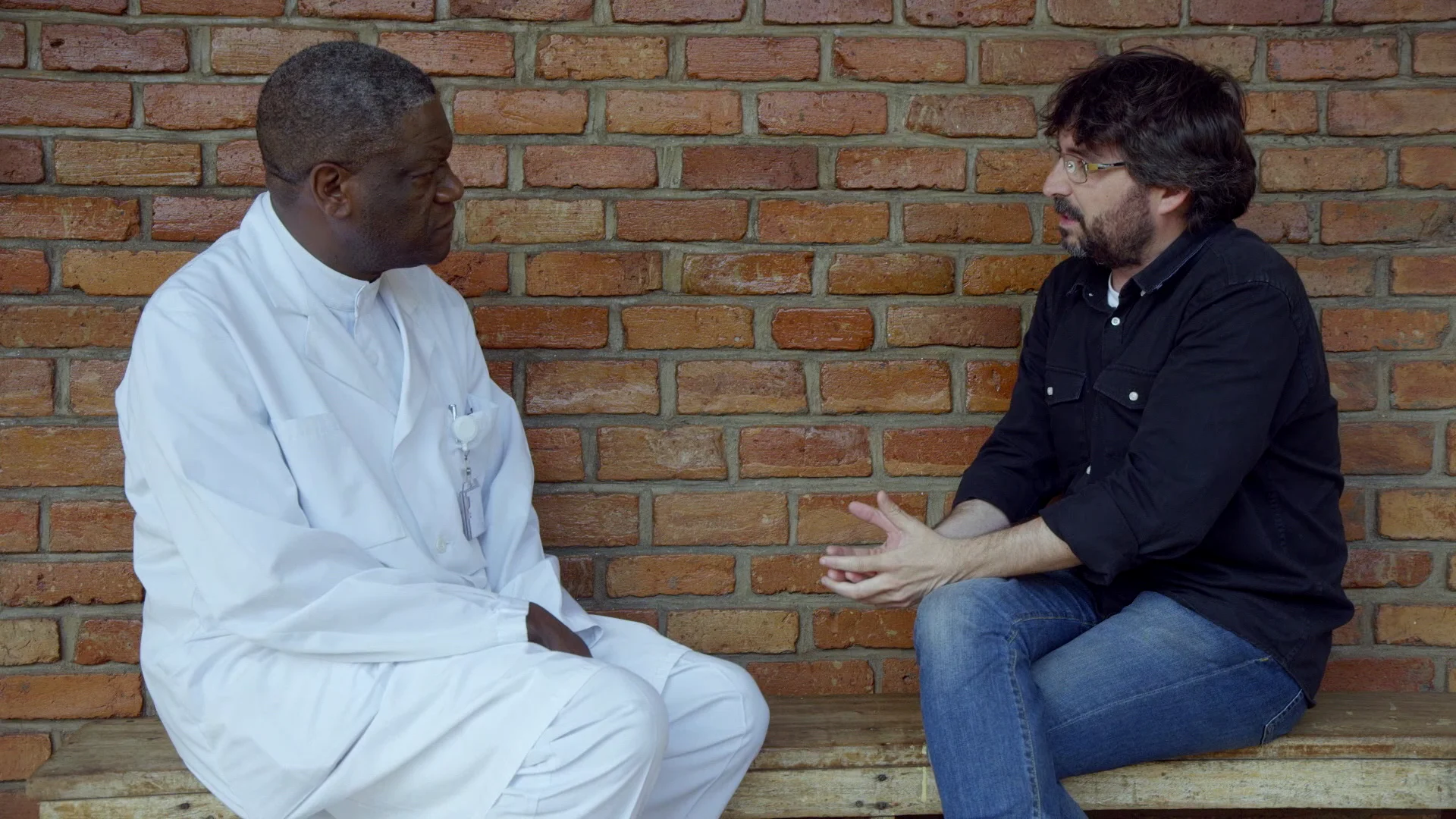  El director del Hospital Pazi, Denis Mukwege, y Jordi Évole 