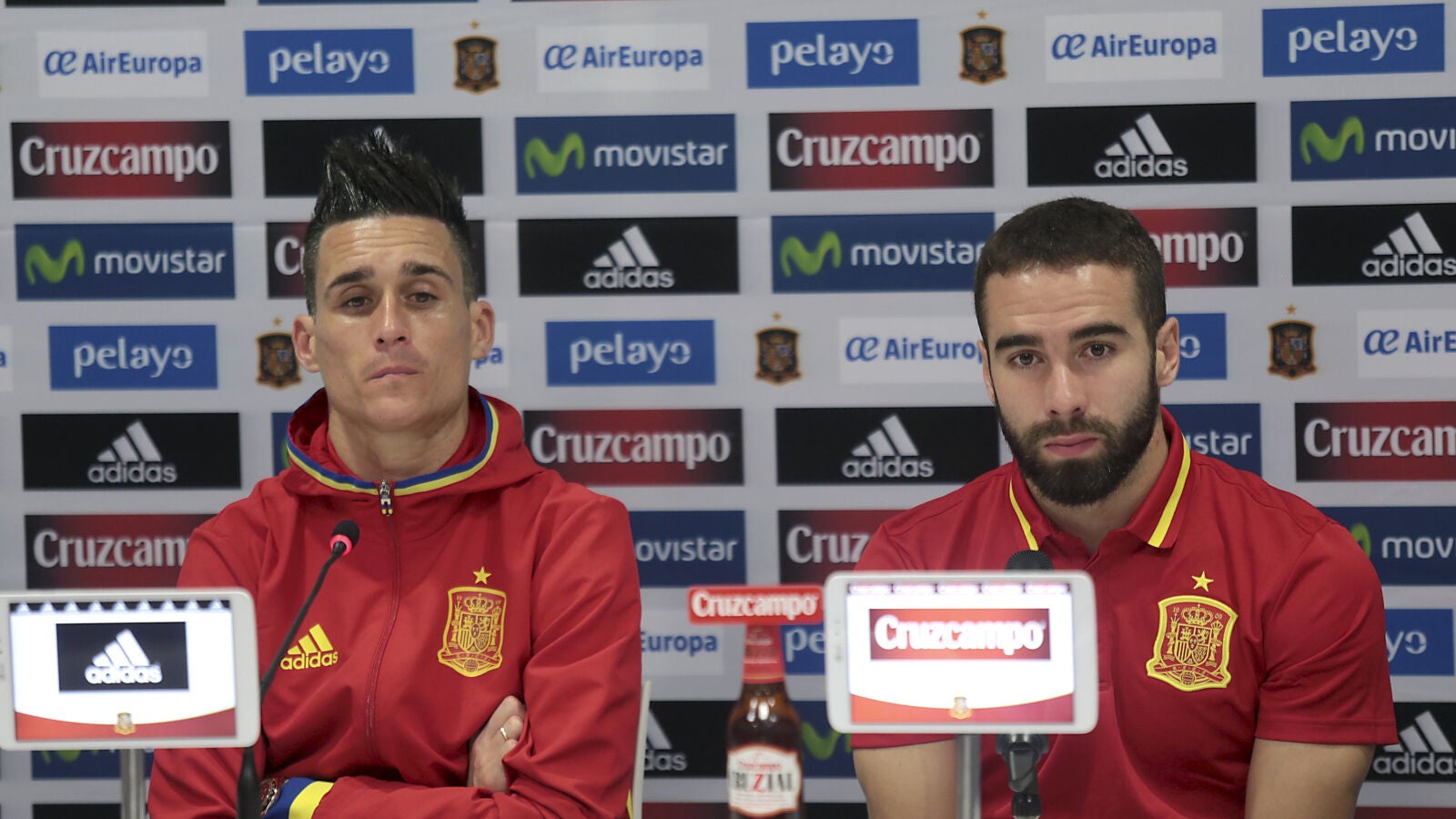 Carvajal con Callej&oacute;n en rueda de prensa