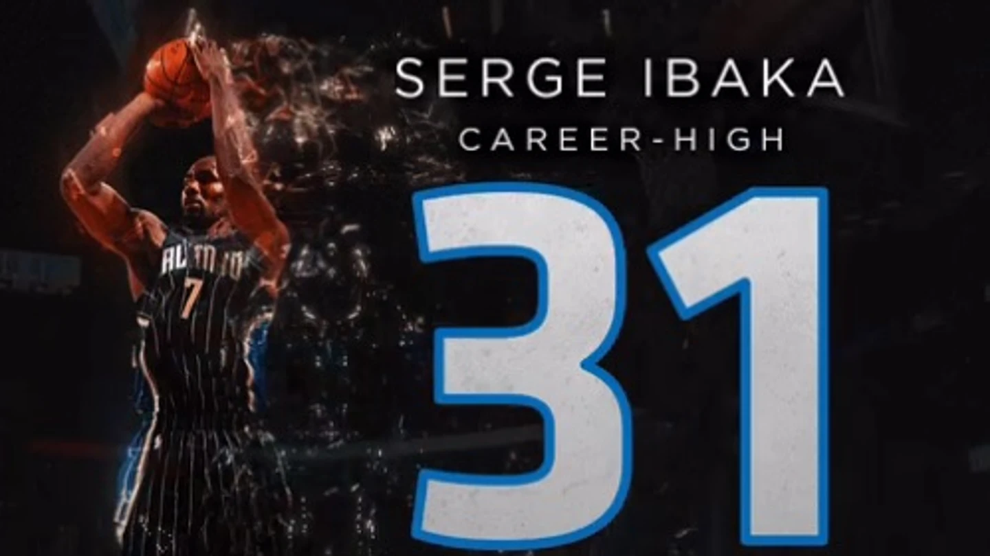 Serge Ibaka logra su récord anotador en la NBA Serge Ibaka logra su récord anotador en la NBA