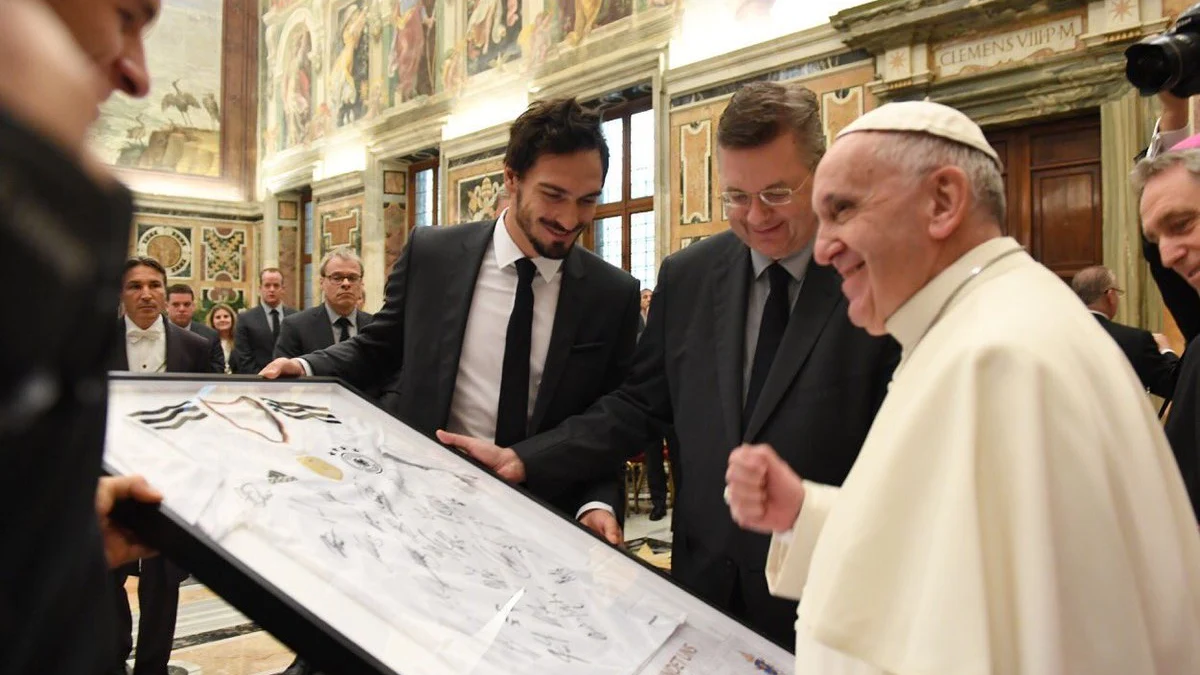 El Papa recibe a la selección de Alemania