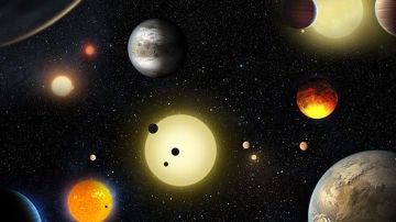 Varios planetas y sus soles