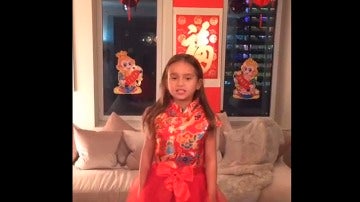 La nieta de cinco años de Trump hablando mandarín