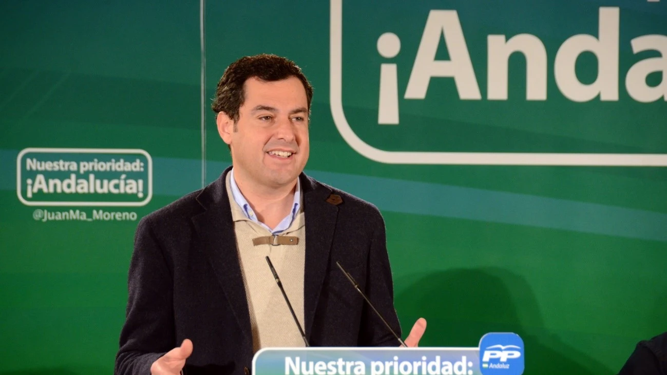 El presidente del PP andaluz, Juan Manuel Moreno Bonilla.